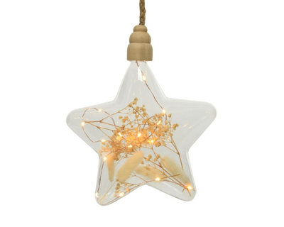 B&Q -  Clear Star Pampas Christmas Led Rope Light
