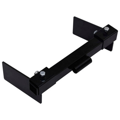 Snow Plow Adapter For Lawn Mower Black from B&Q