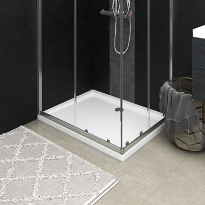 Walplus Rectangular Abs Shower Base Tray 80X100 Cm from B&Q