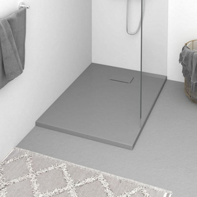 B&Q -  Shower Base Tray Smc Grey 100X70 Cm