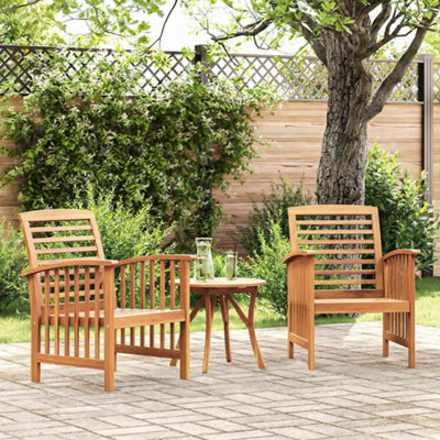 B&Q -  Garden Chairs 2 Pcs Solid Acacia Wood