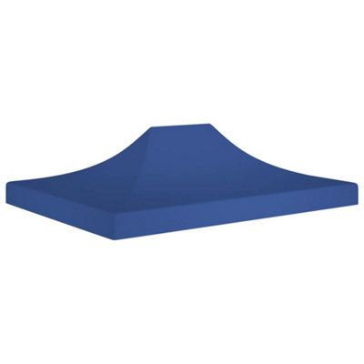 Walplus Blue Party Tent Garden Gazebo Canopy Roof 4X3 M 270 G/Mâ²
