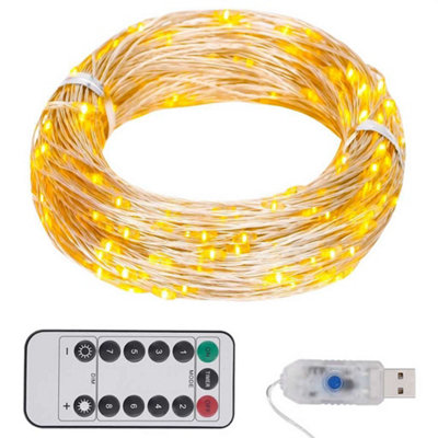 Walplus Led String With 300 Leds Warm White 30 M from B&Q