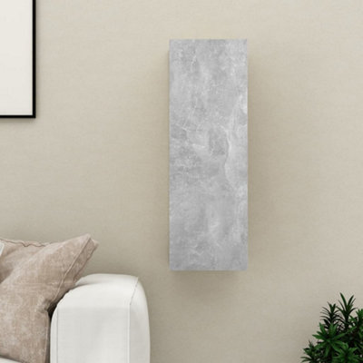 Walplus Tv Cabinet Concrete Grey 30.5X30X90 Cm Engineered Wood from B&Q