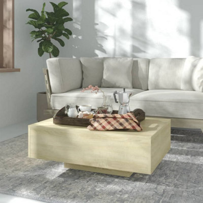 Walplus Coffee Table Sonoma Oak 85X55x31 Cm Engineered Wood