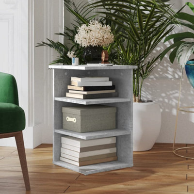 Walplus Side Cabinet Concrete Grey 35X35X55 Cm Engineered Wood from B&Q
