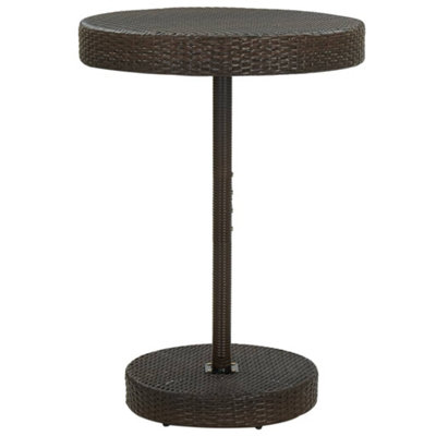 Vidaxl Garden Table Brown 75.5X106 Cm Poly Rattan from B&Q
