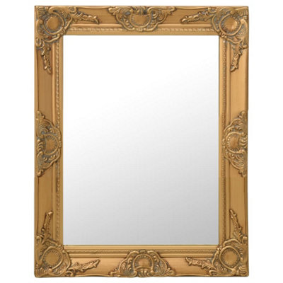 Vidaxl Wall Mirror Baroque Style 50X60 Cm Gold from B&Q