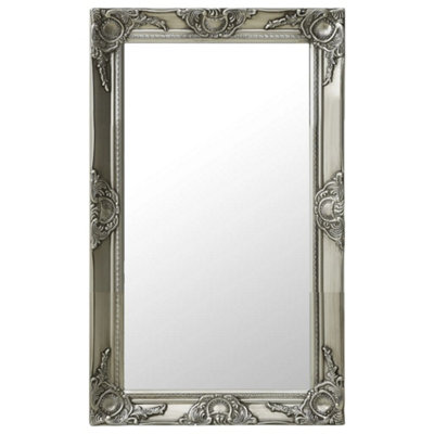B&Q -  Wall Mirror Baroque Style 50X80 Cm Silver