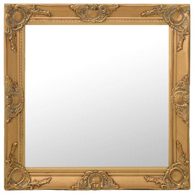 Vidaxl Wall Mirror Baroque Style 60X60 Cm Gold from B&Q