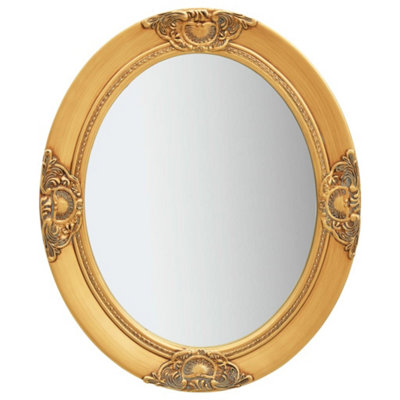 B&Q -  Wall Mirror Baroque Style 50X60 Cm Gold