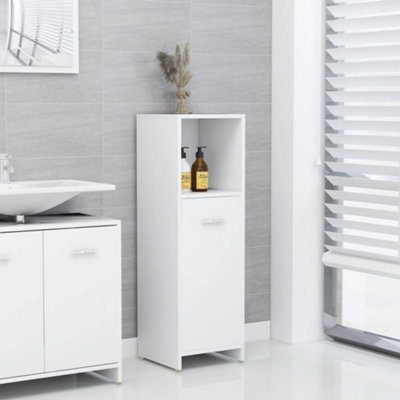 Vidaxl Bathroom Cabinet 30X30x95 Cm Engineered Wood White