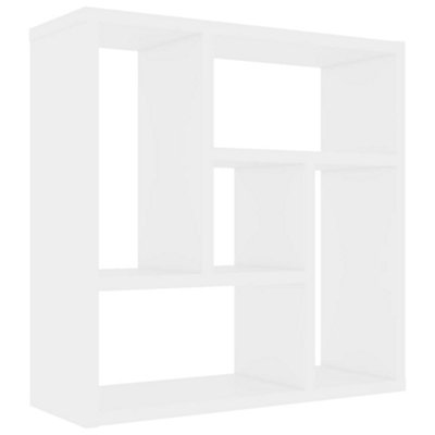 Vidaxl Wall Shelf White Engineered Wood Floating Wall Storage Display Unit - Image 3