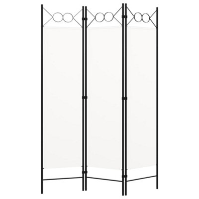 Vidaxl 3-Panel Room Divider White 120X180 Cm from B&Q