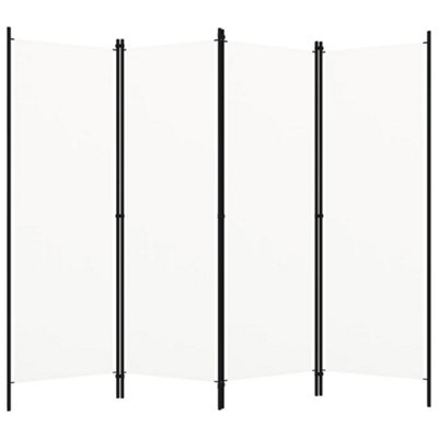 Vidaxl 4-Panel Room Divider White 200X180 Cm Room Dividers from B&Q