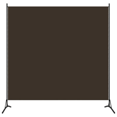 Vidaxl Brown 1-Panel Room Divider 175X180 Cm Room Dividers