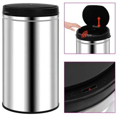 B&Q -  Automatic Sensor Dustbin 60 L Stainless Steel