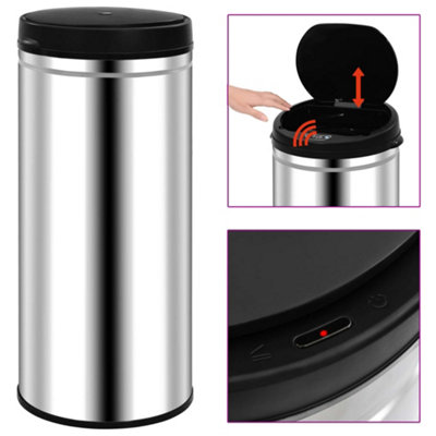 B&Q -  Automatic Sensor Dustbin 80 L Stainless Steel