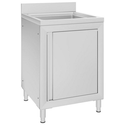 B&Q -  Commercial Kitchen Sink Cabinet 60X60X96 Cm Stainless Steel