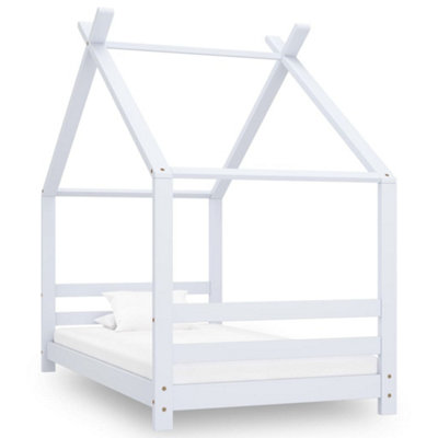 Vidaxl Kids Bed Frame White Solid Pine Wood 80X160 Cm from B&Q