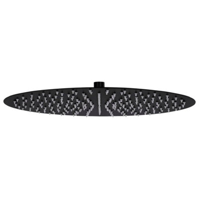 Vidaxl Rain Shower Head Stainless Steel 40 Cm Round Black from B&Q