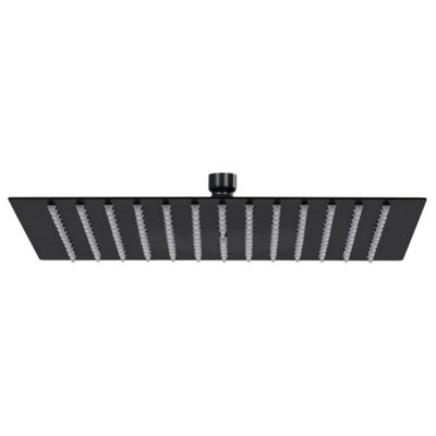 Vidaxl Rain Shower Head Stainless Steel 40X40 Cm Square Black from B&Q