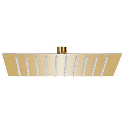Vidaxl Rain Shower Head Stainless Steel 20X20 Cm Square Gold from B&Q