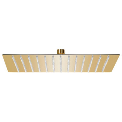 Vidaxl Rain Shower Head Stainless Steel 30X30 Cm Square Gold from B&Q