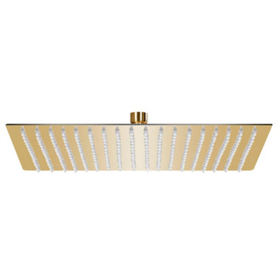 Vidaxl Rain Shower Head Stainless Steel 50X50 Cm Square Gold from B&Q
