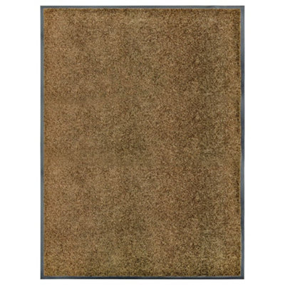 B&Q -  Doormat Washable Brown 90X120 Cm