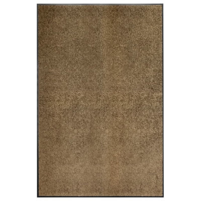 B&Q -  Doormat Washable Brown 120X180 Cm