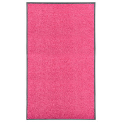 Vidaxl Doormat Washable Pink 90X150 Cm from B&Q