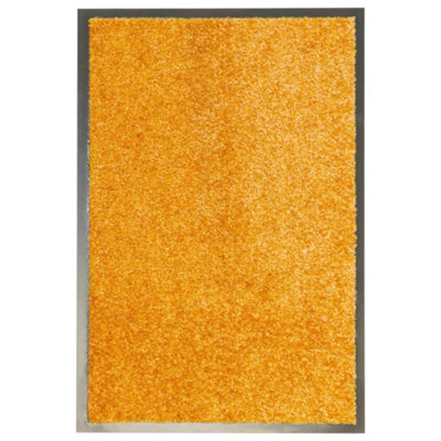 B&Q -  Doormat Washable Orange 40X60 Cm