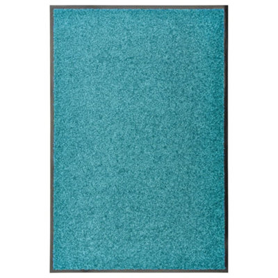 Vidaxl Doormat Washable Cyan 60X90 Cm from B&Q