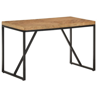 Vidaxl Dining Table 120X60X76 Cm Solid Acacia And Mango Wood from B&Q