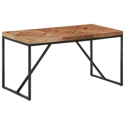 B&Q -  Dining Table 140X70X76 Cm Solid Acacia And Mango Wood