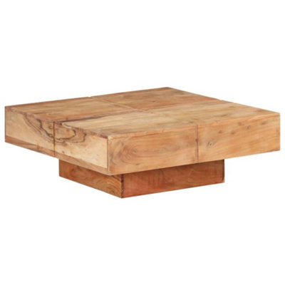 B&Q -  Coffee Table 80X80X28 Cm Solid Acacia Wood