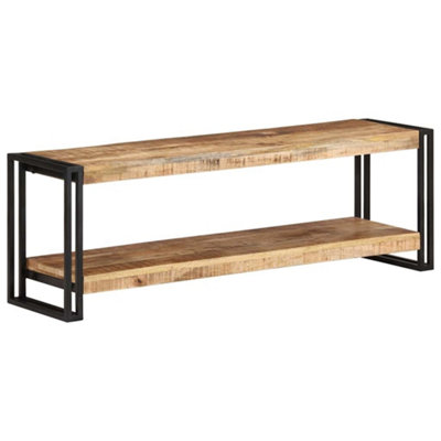 Vidaxl Tv Cabinet 120X30X40 Cm Rough Mango Wood Tv Cabinets from B&Q