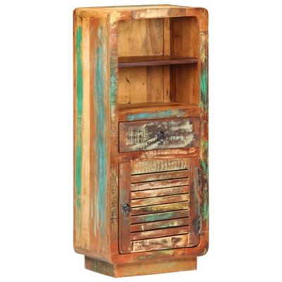 B&Q -  Highboard 45X32X110 Cm Solid Reclaimed Wood