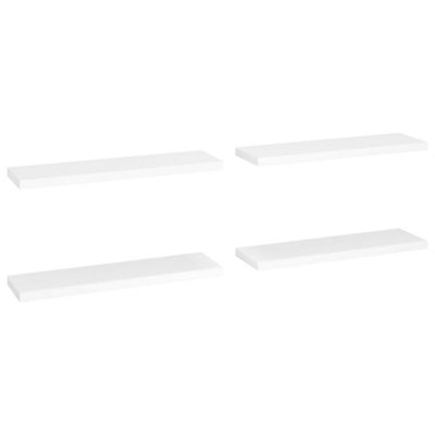 Vidaxl Floating Wall Shelves 4 Pcs 90X23.5x3.8 Cm Mdf White