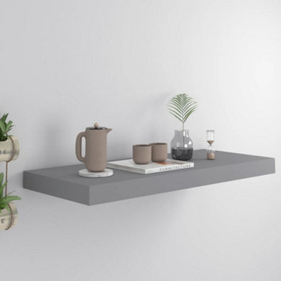 Vidaxl Floating Wall Shelf 60X23.5x3.8 Cm Mdf Grey