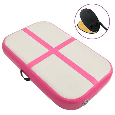 Vidaxl Inflatable Gymnastics Mat With Pump 60X100X10 Cm Pvc Pink from B&Q