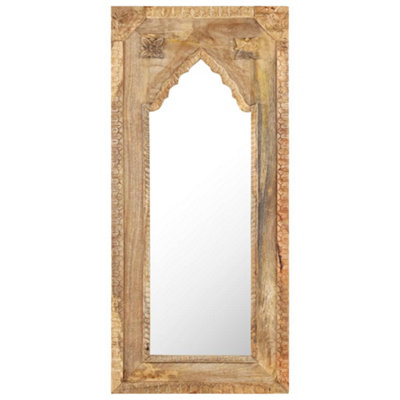 B&Q -  Mirror 50X3X110 Cm Solid Mango Wood - Image 3