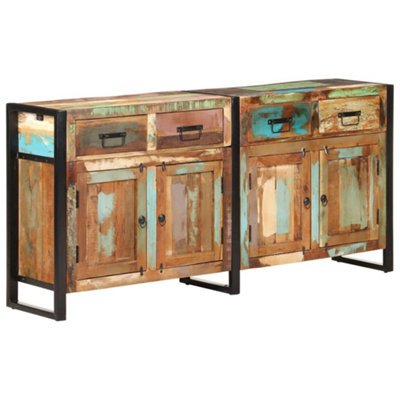 VidaXL Sideboard 172x35x80 cm Solid Reclaimed Wood Brown - 321697 - Image 3