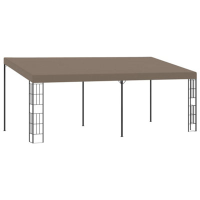 Vidaxl Wall-Mounted Gazebo 6X3 M Taupe Fabric from B&Q