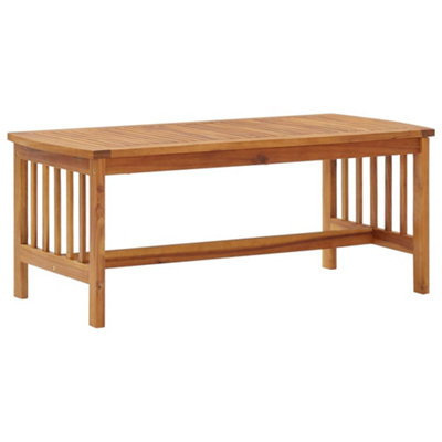 Vidaxl Coffee Table 102X50x43 Cm Solid Acacia Wood