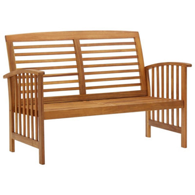 Vidaxl Garden Bench 119 Cm Solid Acacia Wood from B&Q