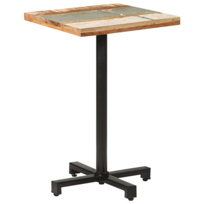 B&Q -  Bistro Table Square 50X50X75 Cm Solid Reclaimed Wood