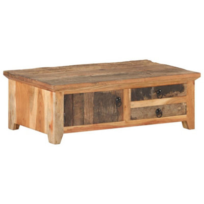 B&Q -  Coffee Table 90X50X31 Cm Solid Reclaimed Wood