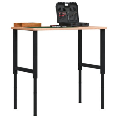 B&Q -  Adjustable Work Bench Frames 2 Pcs Metal 55X(69-95.5) Cm Black
